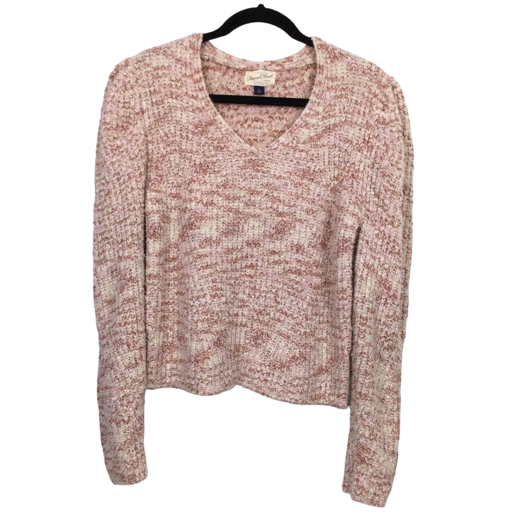 Universal Threads Puff Sleeve Scoop Neck Long Sleeve Chunky Sweater Women’s M